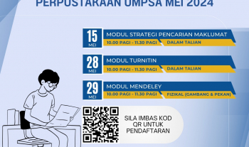 Kelas pendidikan pengguna (Mendeley) di Perpustakaan UMPSA Gambang 29 Mei 2024